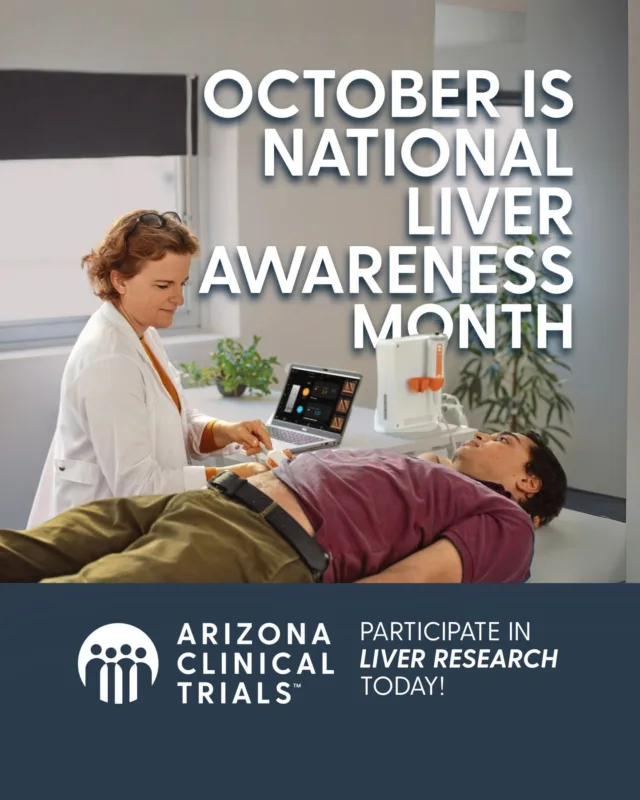 Help Advance Liver Disease Research in Arizona!

We're accelerating the search for new treatments. Join an Arizona Clinical Trial focused on liver disease and make a direct impact.

Your participation provides vital data, and you may receive compensation for trial related time and travel for your commitment.

See how you can contribute. Click the link in our bio!

#LiverHealth #ClinicalResearch #ArizonaClinicalTrials #AdvanceMedicine #Clinicaltrialsnearme
